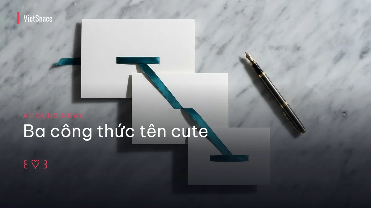 Ba công thức ghép ký tự cute vào tên