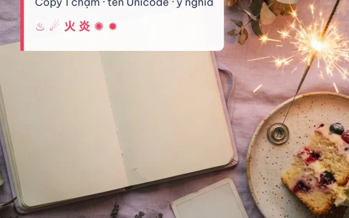 Kí tự ngọn lửa 🔥 — copy, ý nghĩa và tên Unicode