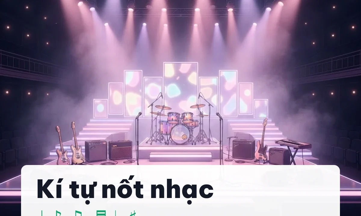 Kí tự nốt nhạc ♪ ♫ ♬ — âm nhạc, copy